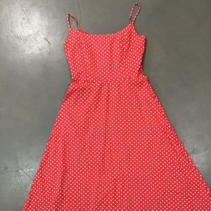 VINTAGE 1950s Red Polka Dot Dress